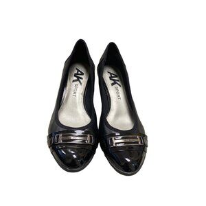Ann Klein women’s wedge dress shoe black 8.5m SKU 1276